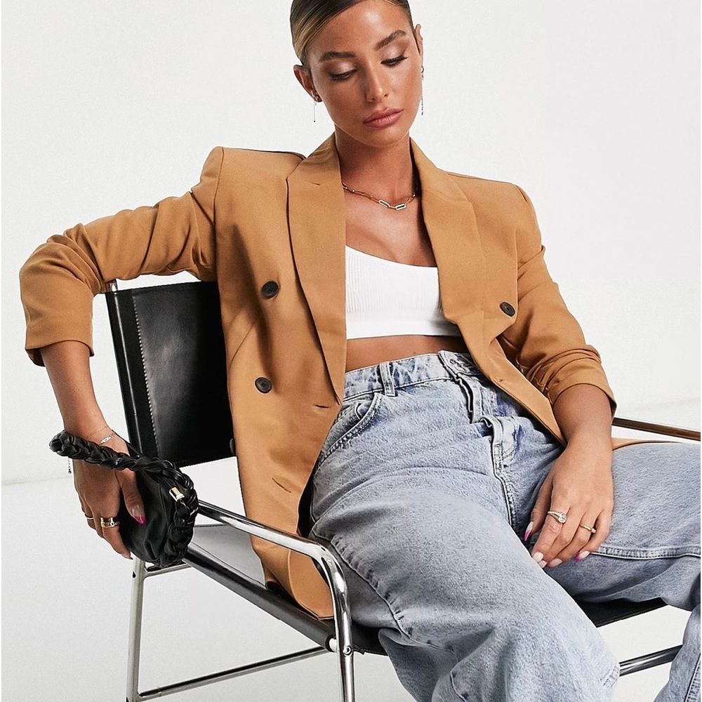 NWOT ASOS Design Tall Double Breasted Longline Oversized Blazer